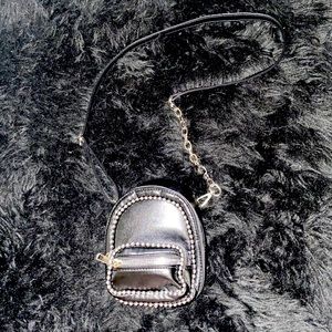 NASTY GAL super mini backpack, one shoulder strap. Faux leather.